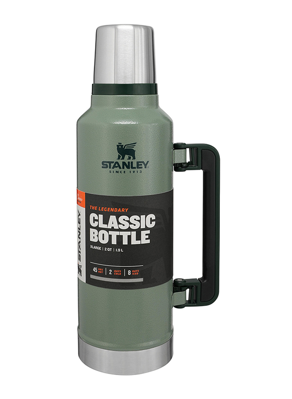 Stanley 1.9 Ltr Classic Legendary Stainless Steel Water Bottle, Hammertone Green