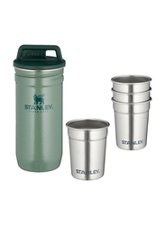 Stanley 4-Piece Adventure Nesting Stainless Steel Shot Glass Set, Hammertone Green