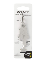 Nite IZE DoohicKey FishKey Tool Key Chain, Silver