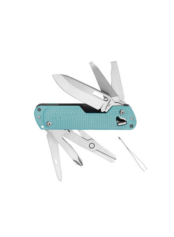 Leatherman 12-in-1 Free T4 Multi-Tool Set, Light Blue