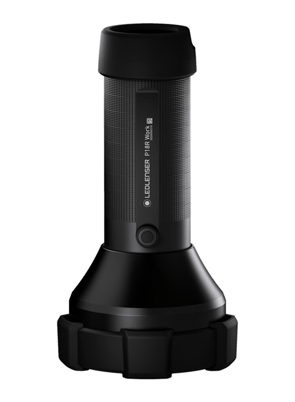 Ledlenser P18R Work Rechargeable Flashlight, Black