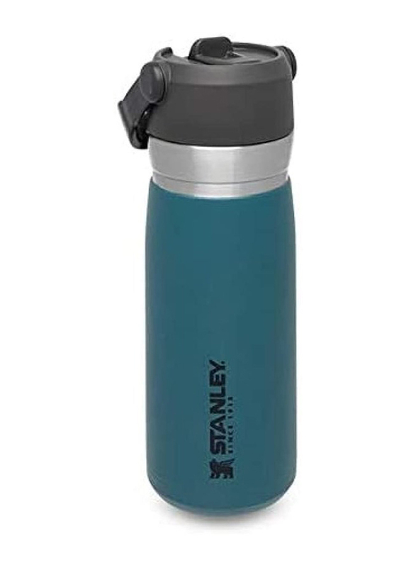 Stanley 22oz IceFlow Stainless Steel Water Bottle with Flip Straw, Lagoon