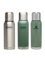 Stanley Adventure Thermos Vacuum Lid, Silver/Green