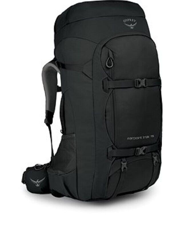 

Osprey Farpoint Trek Pack 75 Backpack Bag Unisex, Black