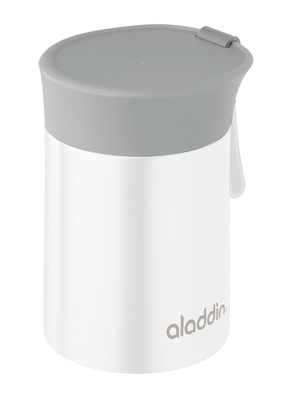 Aladdin Stainless Steel Food Jar, 0.4L, White