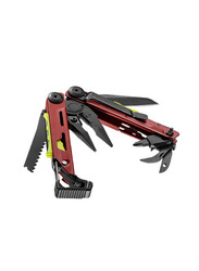 Leatherman Signal Nylon Crimson Peg Multi Tool, Maroon/Black