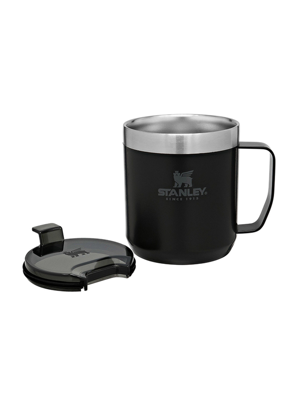 Stanley 0.35 Ltr Classic Legendary Stainless Steel Camp Mug, Matte Black