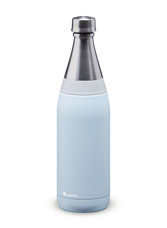 Aladdin 0.6 Ltr Fresco Thermavac Stainless Steel Water Bottle, Sky Blue