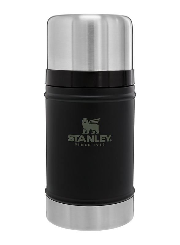 Stanley Classic Legendary Stainless Steel Food Jar, 0.7L, Matte Black