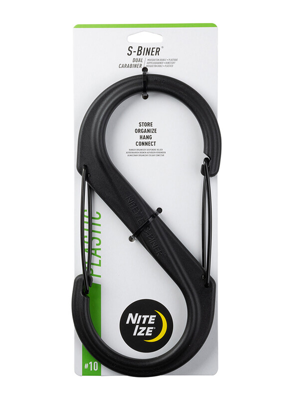 

Nite Ize S-Biner Plastic #10 Dual Carabiner, Black