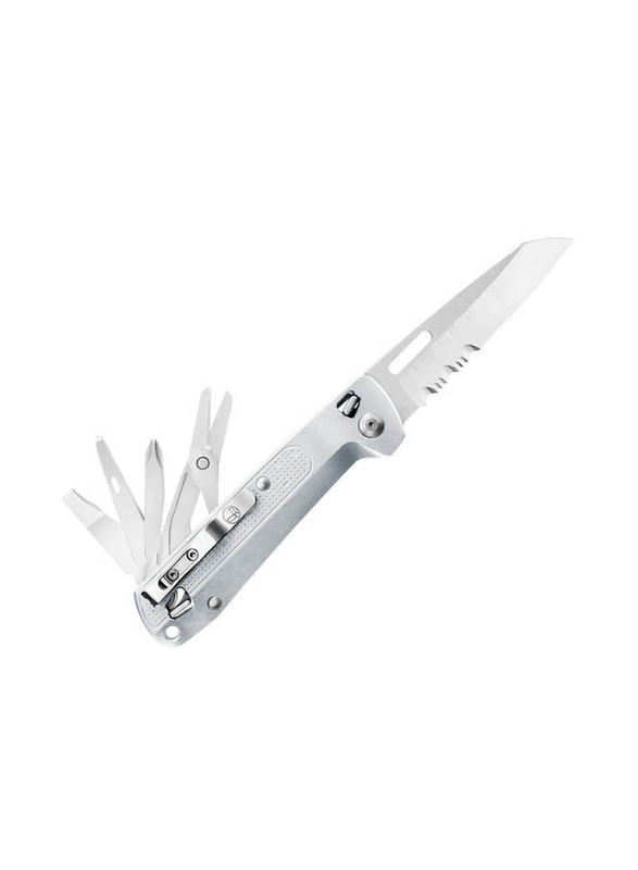 Leatherman 10-in-1 Free K4x Multipurpose Knives, Silver