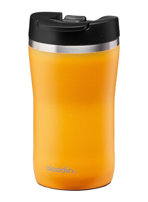 Aladdin 0.25 Ltr Barista Cafe Thermavac Stainless Steel Flask, Yellow