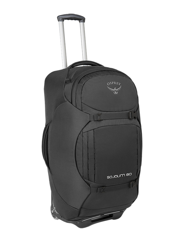 Osprey Sojourn 80L Luggage Suitcase with 2 Spinner Wheels, 28-Inch, Flash Black