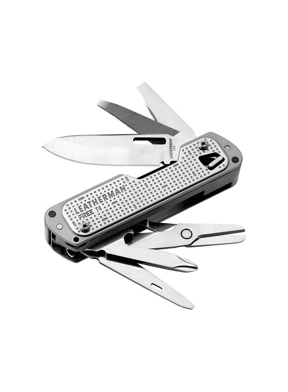 Leatherman 12-in-1 Free T4 Multi-Tool Set, Silver