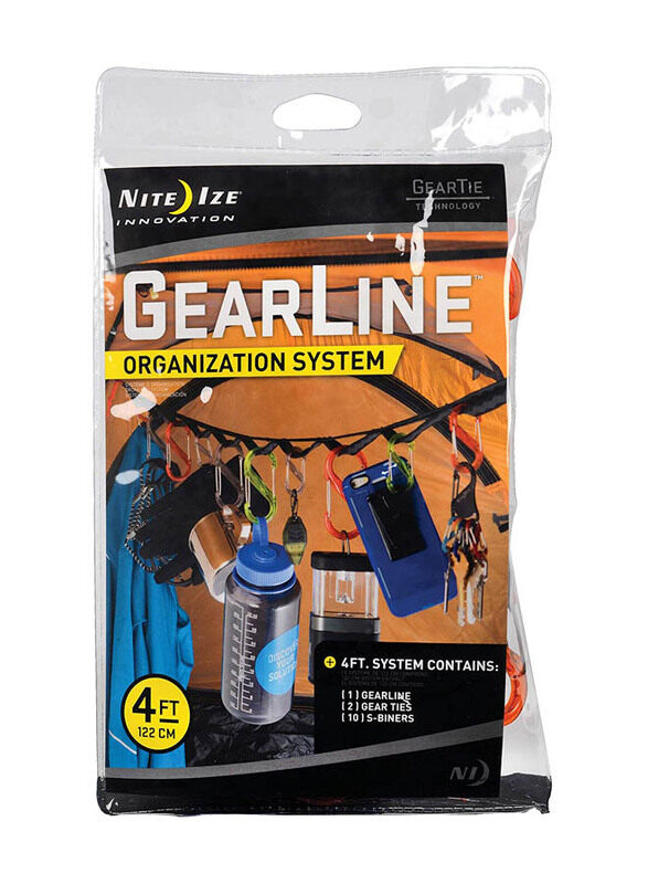 

Nite Ize 4-Feet Gear Line Organization System, GLN4-M1-R8, Black