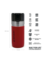 Stanley 16oz Stainless Steel Vacuum Insulated Water Bottle, Red Sky