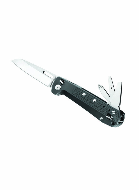 Leatherman 9-in-1 Free K2 Multipurpose Knives, Black