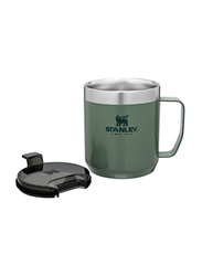 Stanley 0.35 Ltr Classic Legendary Stainless Steel Camp Mug, Hammertone Green