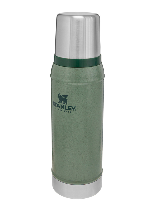Stanley 0.75 Ltr Classic Legendary Stainless Steel Thermos, Hammertone Green