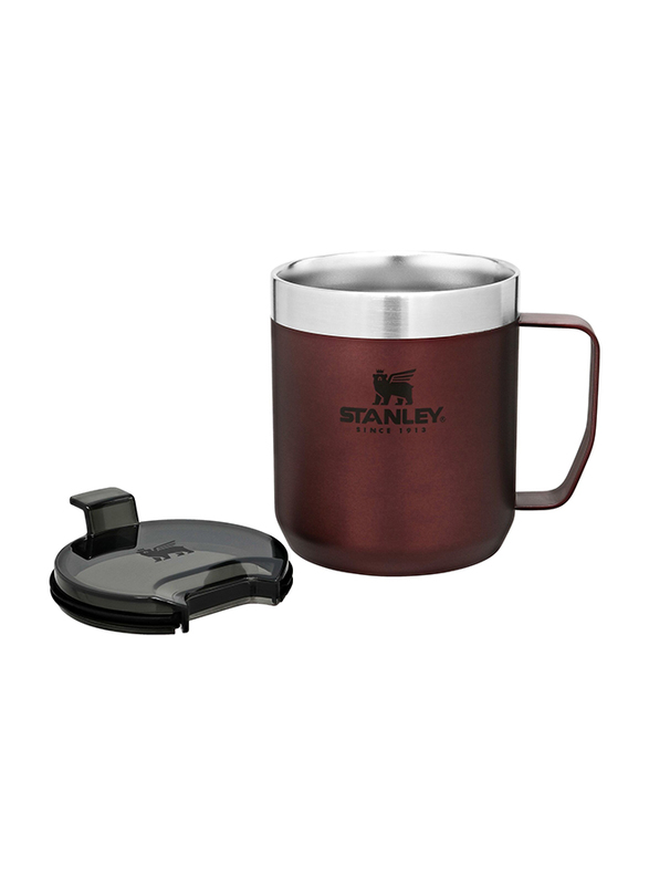 Stanley 0.35 Ltr Classic Legendary Stainless Steel Camp Mug, Wine