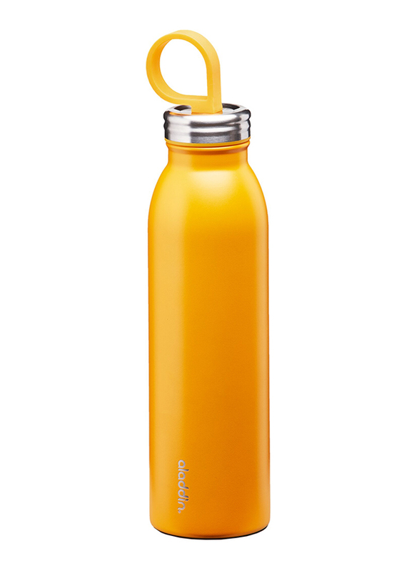 Aladdin 0.55 Ltr Chilled Thermavac Stainless Steel Water Bottle, Yellow