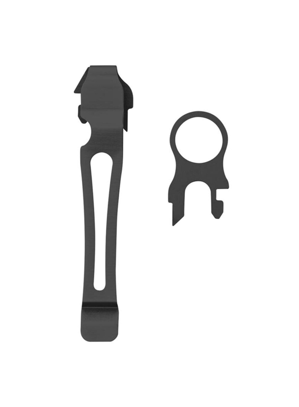 Leatherman Pocket Clip & Lanyard Ring, 2 Piece, Black