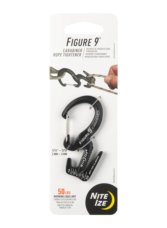 Nite Ize 2-Piece Small F9 Carabiner Set, Black