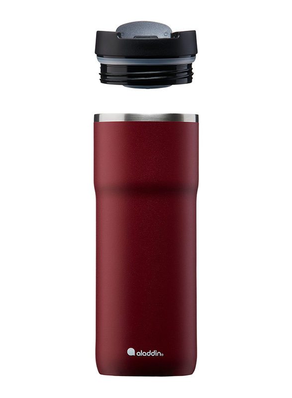 Aladdin 0.47 Ltr Barista Java Thermavac Stainless Steel Flask, Burgandy Red