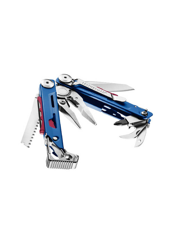 Leatherman Signal Nylon Cobalt Peg Multi Tool, Blue/Silver