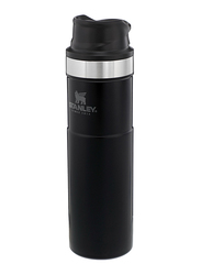 Stanley 0.47 Ltr Classic Trigger Action Stainless Steel Travel Mug, Matte Black