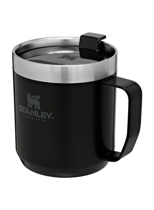 Stanley 0.35 Ltr Classic Legendary Stainless Steel Camp Mug, Matte Black