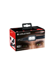 Ledlenser NEO3 Head Lamp, Grey