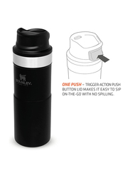 Stanley 0.35 Ltr Trigger Action Stainless Steel Travel Mug, Matte Black