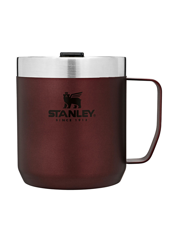 Stanley 0.35 Ltr Classic Legendary Stainless Steel Camp Mug, Wine