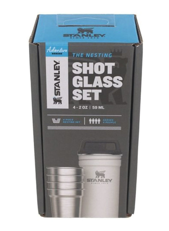 Stanley 4-Piece Adventure Nesting Shot Glass Set, Polar White