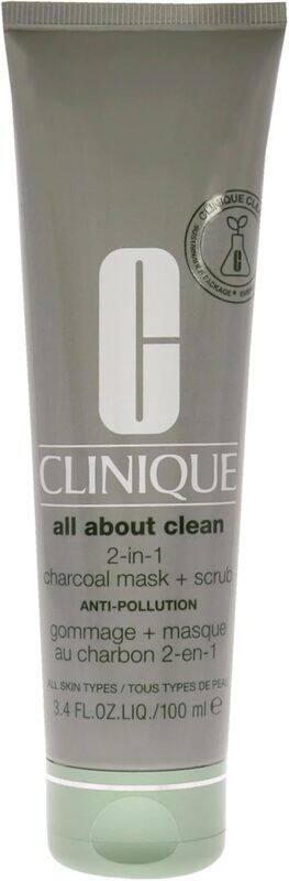 

CLINIQUE All About Clean 2 in 1 Charcoal Mask + Scrub, 100ml, 3.4oz