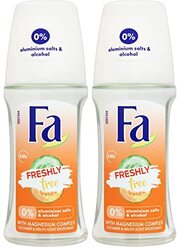 Fa Cucumber Melon Deodorant Roll On, 50ml, 2 Piece