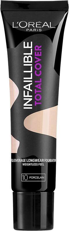 

L'Oreal Paris Infallible Total Cover Foundation 10 Porcelian