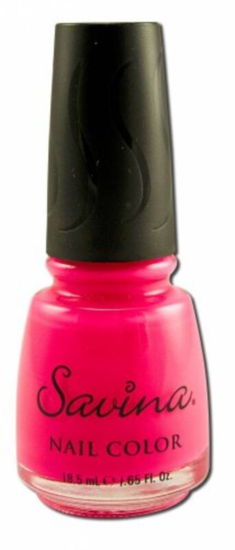 Earthly Delights Savina Nail Polish, Passion Pink, Pink