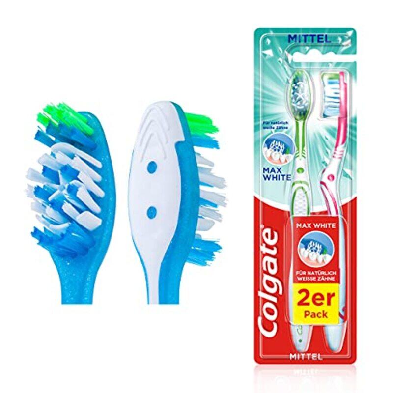 

Colgate Max White Toothbrush, 2 Piece