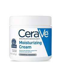 CeraVe Moisturizing Cream 48H Body and Face Moisturizer for Dry to Very Dry Skin with Hyaluronic Acid and Ceramides Fragrance Free  16Oz 454 g