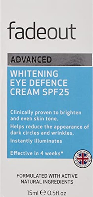 Fade Out Advanced Whitening Eye Defence Day Cream, 15ml