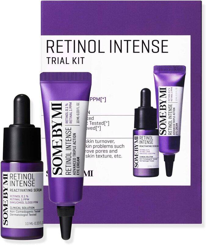 

Somebymi Some By Mi Retinol Intense Trial Kit 10ml, Mild Korean 0.1% Retinol Face Serum & Eye Cream For Beginner, Fine Lines, Dark Circles, Skin Texture & Elas