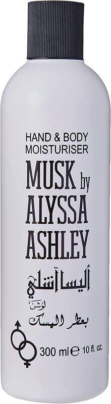 

ALYSSA ASHLEY Musk Hand & Body Mositurising Body Cream Fast Absorbing Leaves Skin Soft and Deep Hydrating Non Sticky Non Greasy All Skin Types Long La
