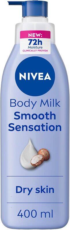 

NIVEA Body Lotion for Dry Skin, Shea Smooth, with Deep Moisture Serum, 48H of Indulging Moisture Care, 400ml Packaging may vary