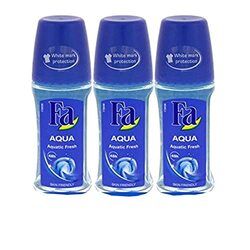 Fa Aqua Deodorant Roll On, 50ml. 3 Piece