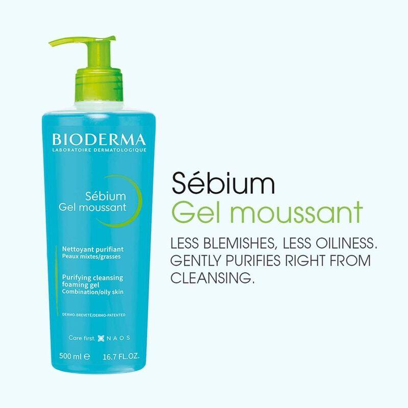 

Bioderma Sebium Purifying Cleansing Foaming Gel Combination to Oily Skin, 500ml