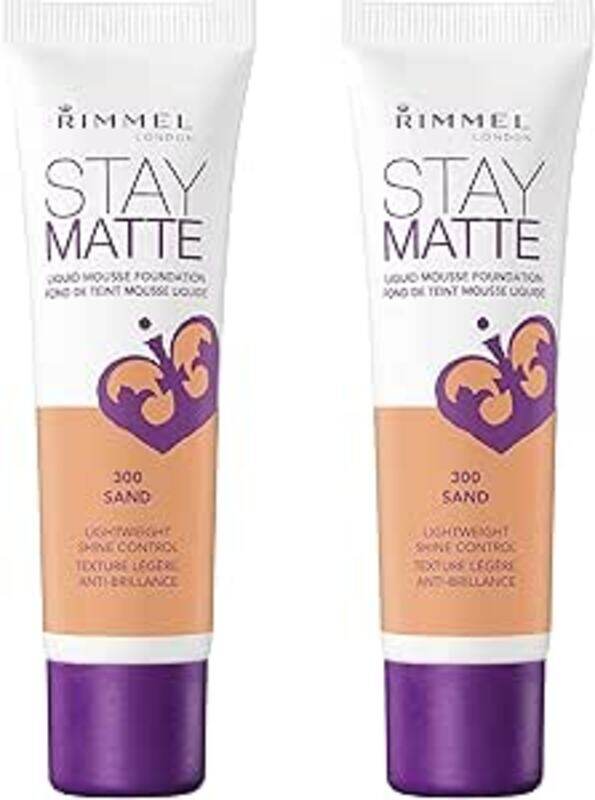 

Rimmel London Rimmel 2X London Stay Matte Liquid Mousse Foundation 30ml 300 Sand