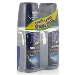 Fa Sport Energizing Fresh 48h Antiperspirant Roll On, 50ml, 2 Piece