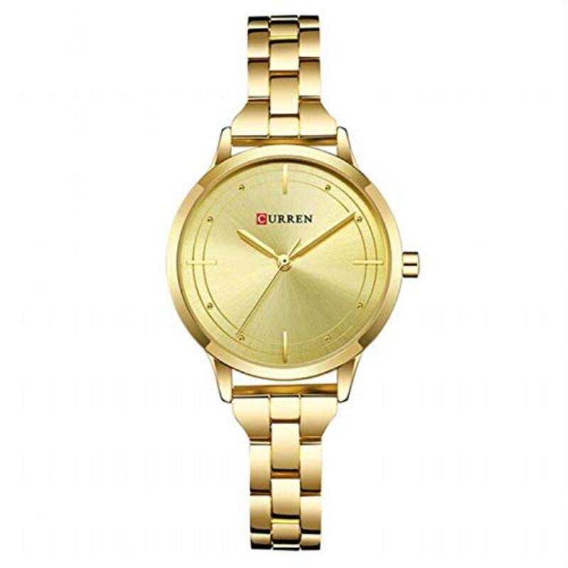 Curren Analog Watch for Women with Stainless Steel, Gold